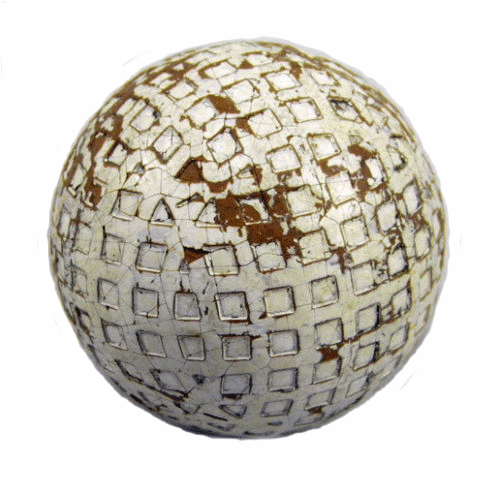 vintage square mesh golf ball